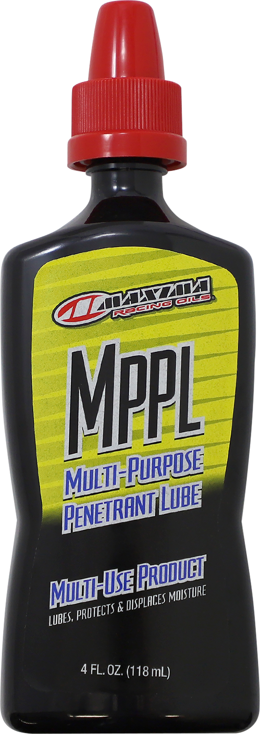 MAXIMA RACING OIL MPPL Penetrant Lube in 4 oz. bottle, showing the multi-purpose lubricant and rust protector label.