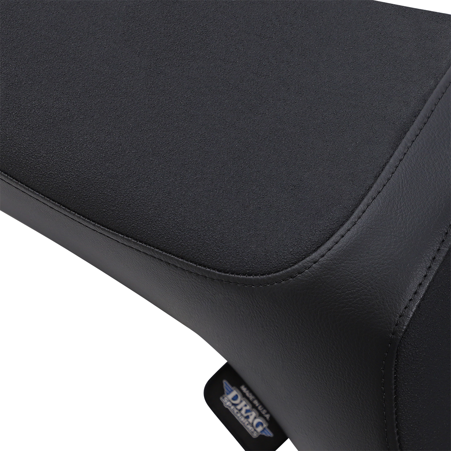 Black Drag Specialties Predator III Slip Stop seat for FLD/FXD motorcycles, featuring ergonomic design and premium craftsmanship.