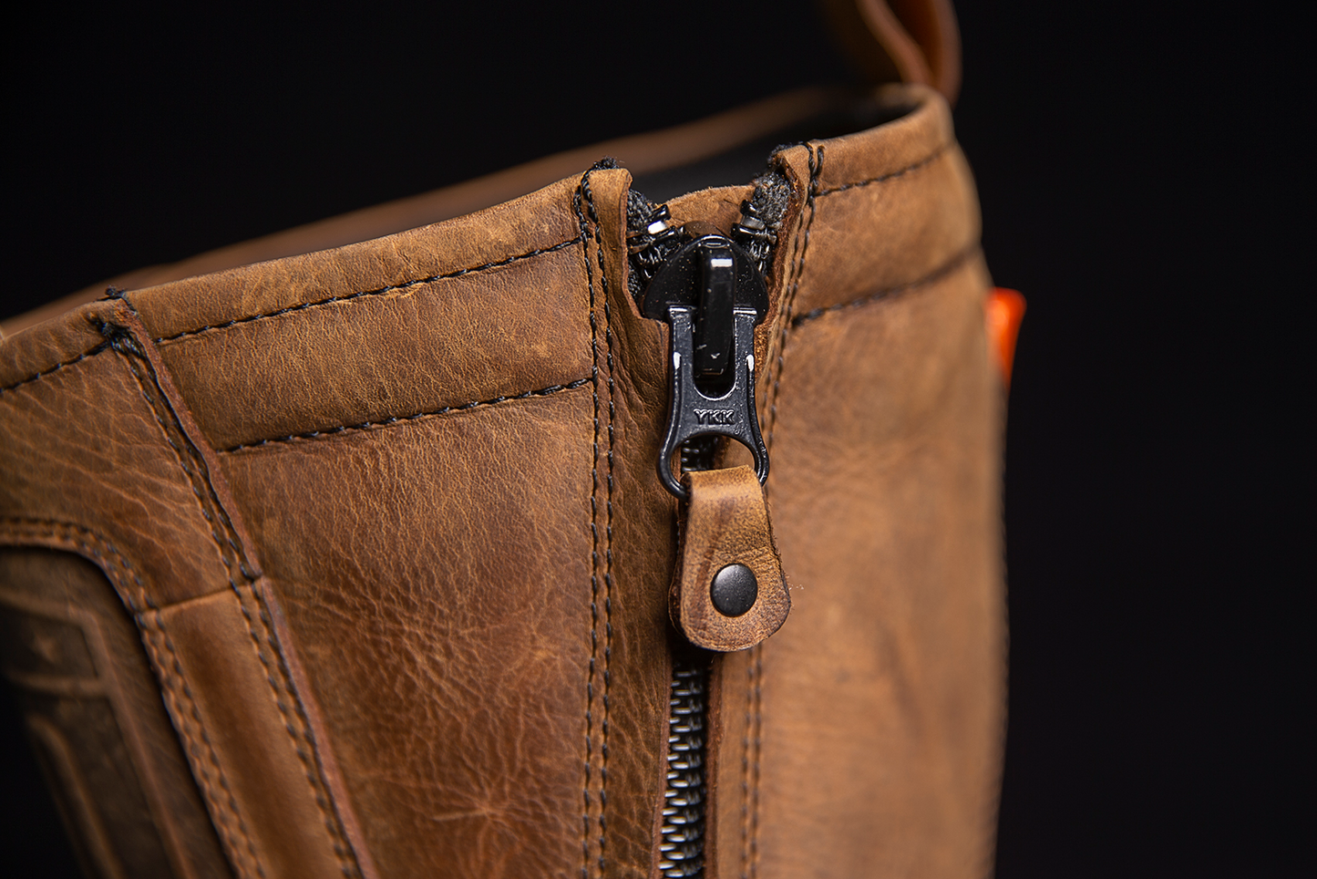 ICON Elsinore 2 motorcycle boots in brown, size 11.5, featuring durable construction and safety features for riding.