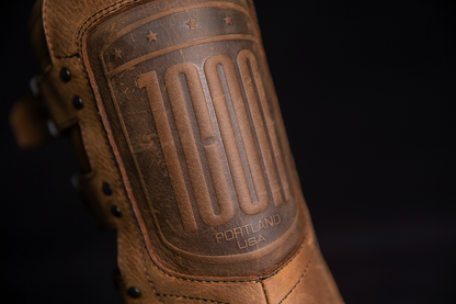 ICON Elsinore 2™ CE motorcycle boots in brown, size 11.5, featuring durable construction and safety features for riding.