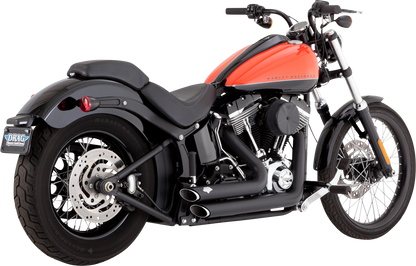 VANCE & HINES, Vance & Hines Shortshots Staggered Exhaust System - Matte Black with PCX Technology Part 47325