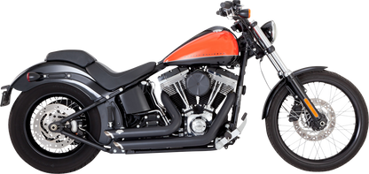 VANCE & HINES, Vance & Hines Shortshots Staggered Exhaust System - Matte Black with PCX Technology Part 47325
