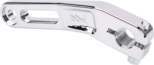 Chrome THRASHIN SUPPLY CO. TSC-2908-3 shift lever for enhanced gear shifting, shown in a close-up view.