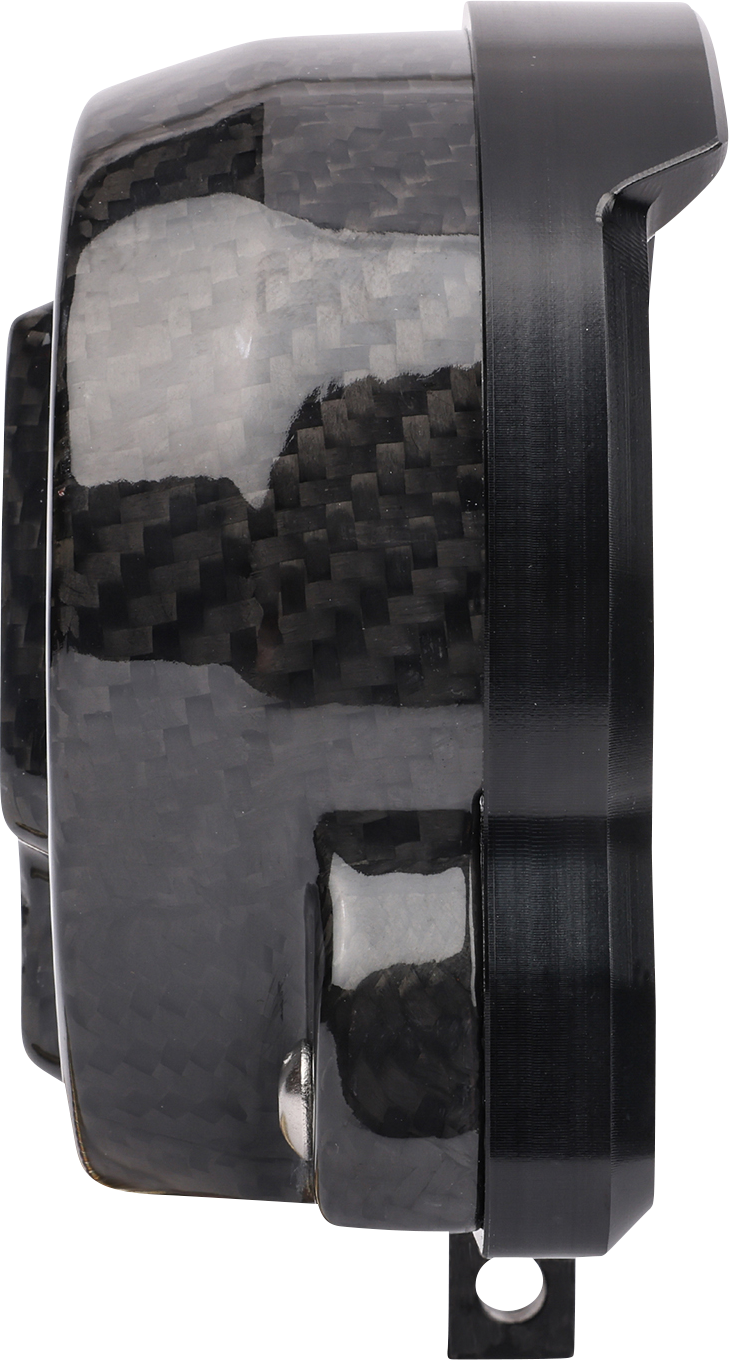 Black gauge relocation kit by THRASHIN SUPPLY CO. featuring mounting brackets and hardware for easy installation.