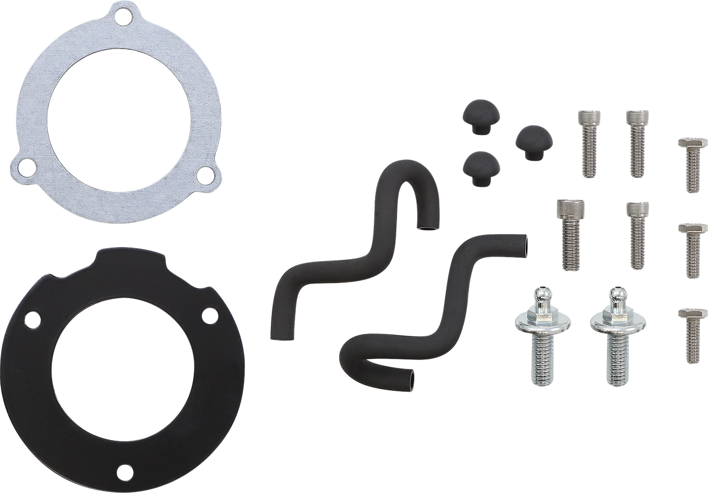 Vance & Hines VO2 Naked Air Intake for Softail, Touring, and Trike motorcycles, featuring sleek, high-performance design and branding.