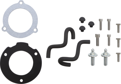 Vance & Hines VO2 Naked Air Intake for Softail, Touring, and Trike motorcycles, featuring sleek, high-performance design and branding.