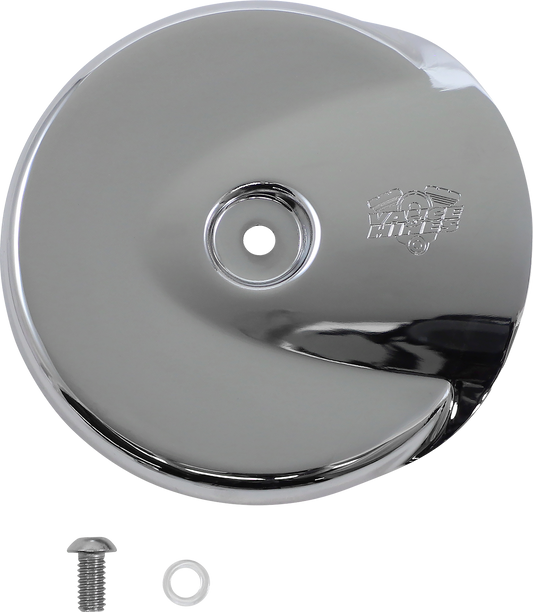 Vance & Hines VO2 Stingray chrome air cleaner cover for motorcycle engine intake system.