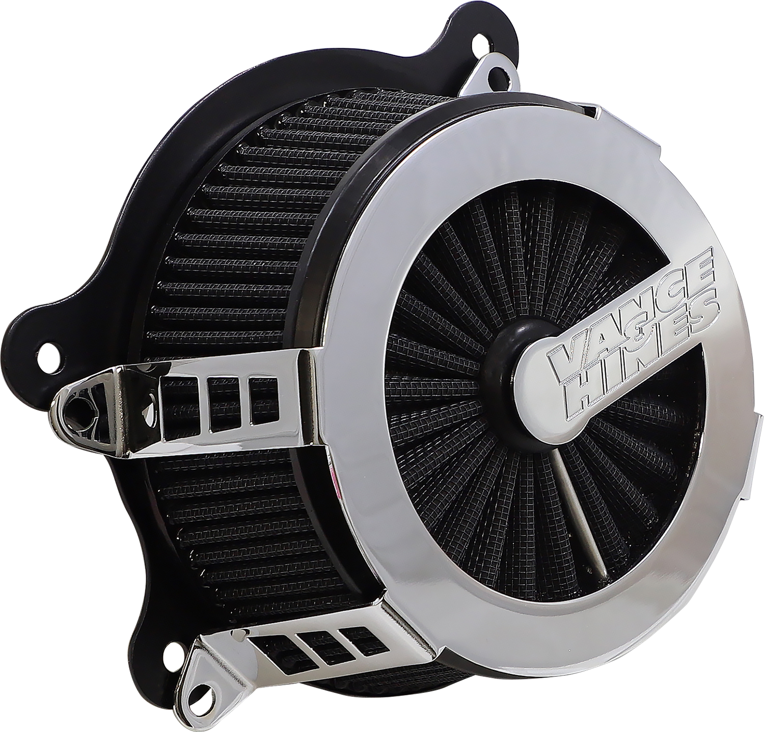 VANCE & HINES, VANCE & HINES VO2 Cage Fighter Air Intake Kit - Chrome (Part #70357)