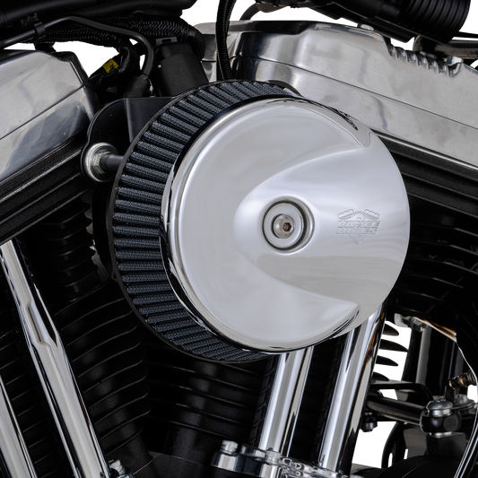 VANCE & HINES VO2 Stingray air intake kit in chrome for motorcycle, part number 72371, with chrome finish and airflow components.
