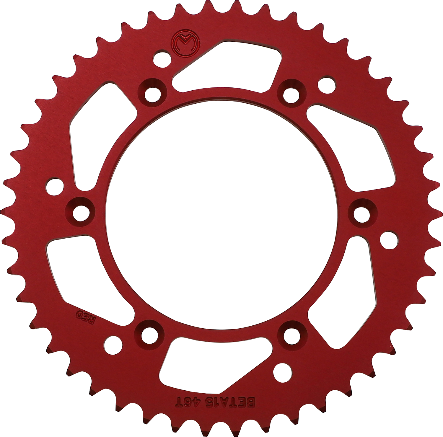 Moose Offroad Beta 1211-BET-46-13 Rear Aluminum Sprocket, 46 Teeth, Red Finish