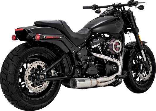 VANCE & HINES 27331 2-into-1 Hi-Output short exhaust system in brushed stainless steel with PCX technology
