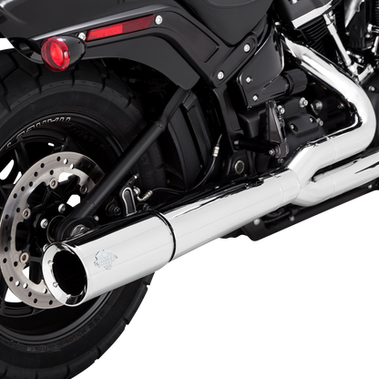 VANCE & HINES Pro Pipe exhaust system in chrome for motorcycles, featuring polished chrome finish and sleek design.