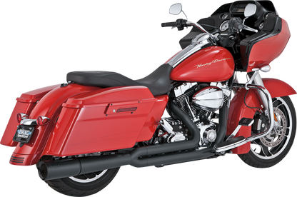 VANCE & HINES Pro Pipe exhaust system with PCX™ technology in black, featuring sleek, high-performance motorcycle exhaust components.