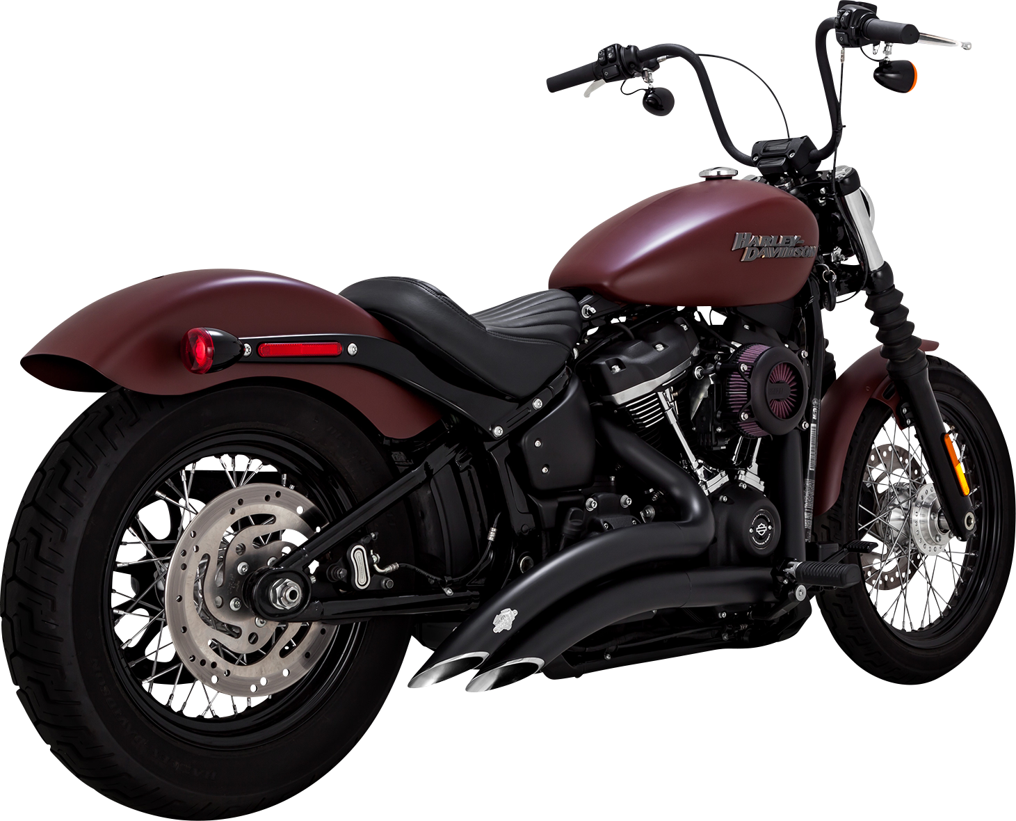VANCE & HINES, Vance & Hines Big Radius Exhaust System Black 46377 with PCX™ Technology