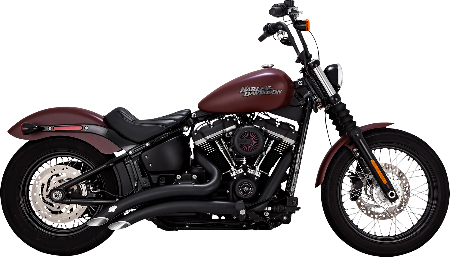 VANCE & HINES, Vance & Hines Big Radius Exhaust System Black 46377 with PCX™ Technology