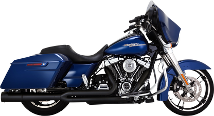 Vance & Hines Pro Pipe exhaust system with PCX Technology in black, featuring sleek design and dual exhaust pipes.