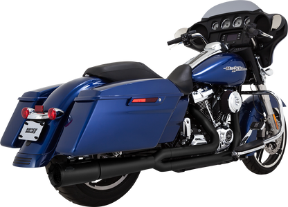 Black Vance & Hines Pro Pipe exhaust system with PCX™ technology, featuring sleek design and chrome accents.