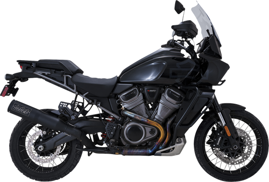 VANCE & HINES, Vance & Hines Adventure Hi-Output 450 Slip-On Muffler for Revolution Max 1250 - Black Stainless Steel 46533