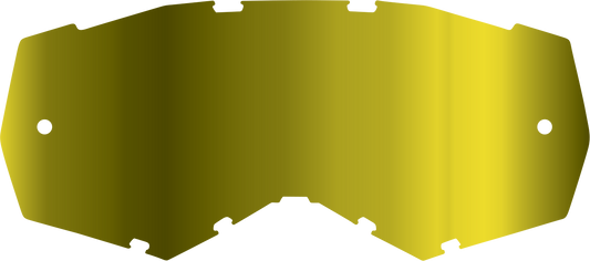 THOR Activate/Regiment Lime Mirror lens with reflective surface, designed for motorcycle helmets and gear.