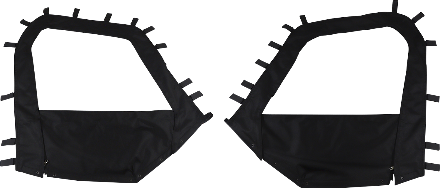 Moose Offroad side enclosure for Honda Pioneer 2014-2024, PIO700SE-11, showcasing durable fabric and secure attachment to the vehicle.