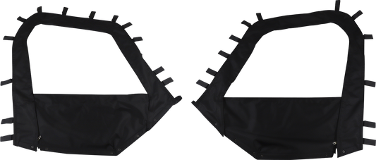 Moose Offroad side enclosure for Honda Pioneer 2014-2024, PIO700SE-11, showcasing durable fabric and secure attachment to the vehicle.