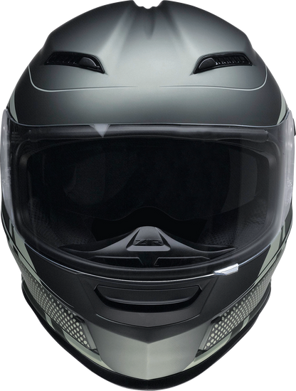 Z1R Jackal Helmet in Dark Matter Green, medium size, featuring a sleek design and secure fit for motorcycle safety.