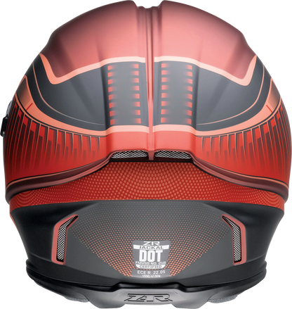 Z1R Jackal Helmet in Dark Matter Red, 2XL, with injection-molded polycarbonate shell and advanced ventilation system.