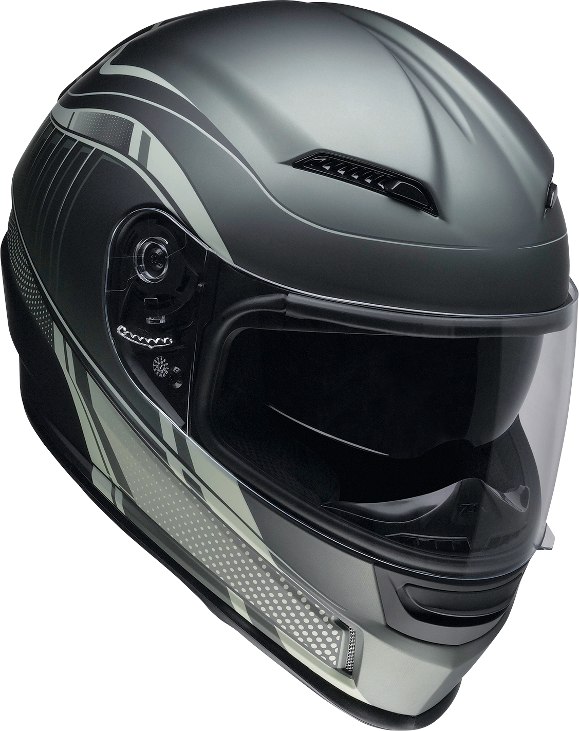 Z1R Jackal Helmet in Dark Matter Green, size medium, featuring sleek design and vented construction.