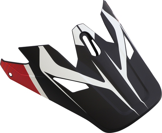 Z1R Rise Visor Kit in Flame Red for Z1R Rise helmets, showing the tinted visor and red mounting hardware.