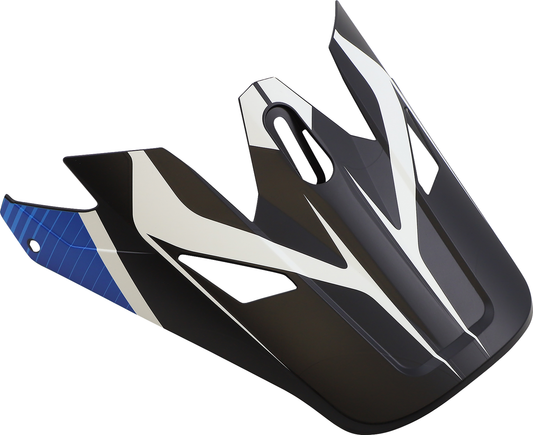Z1R Rise Visor Kit in Flame Blue for Z1R helmets, featuring vibrant flame blue design and high-quality construction.