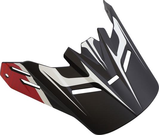 Z1R Youth Rise Visor Kit in Flame Red with clear visor for motorcycle helmets, part number 0132-1489.