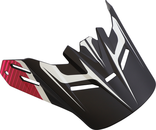 Z1R Youth Rise Visor Kit Flame Pink for Z1R helmets, showing the colorful visor with flame design and mounting hardware.