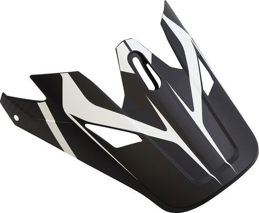 Z1R Rise Visor Kit in Flame Black with clear design, compatible with Z1R helmets, shown on a helmet in the image.