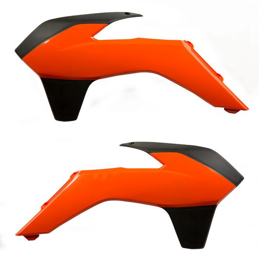 ACERBIS Radiator Shrouds - '16 Orange/Black 2314255225 - Howling Moto