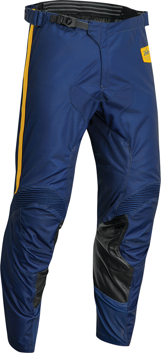 THOR, THOR Hallman Legend Pants Navy US 28 - Durable Motorcycle Gear with Adjustable Fit