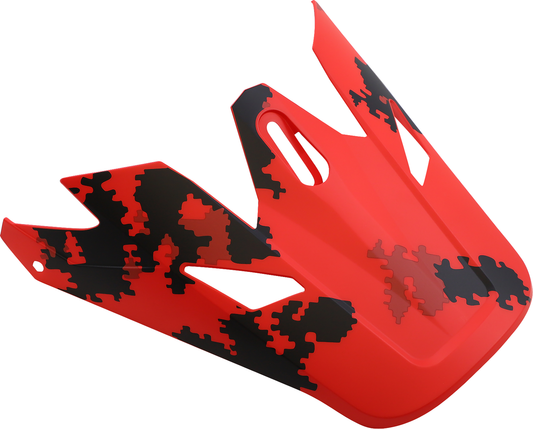 Z1R Rise Visor Kit in Digi Camo Red for Z1R Rise Camo 2 helmets, showing the camo patterned visor with mounting hardware.