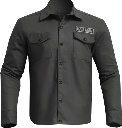 Black THOR Hallman Lite Jacket in medium size, lightweight motorcycle jacket with protective features.