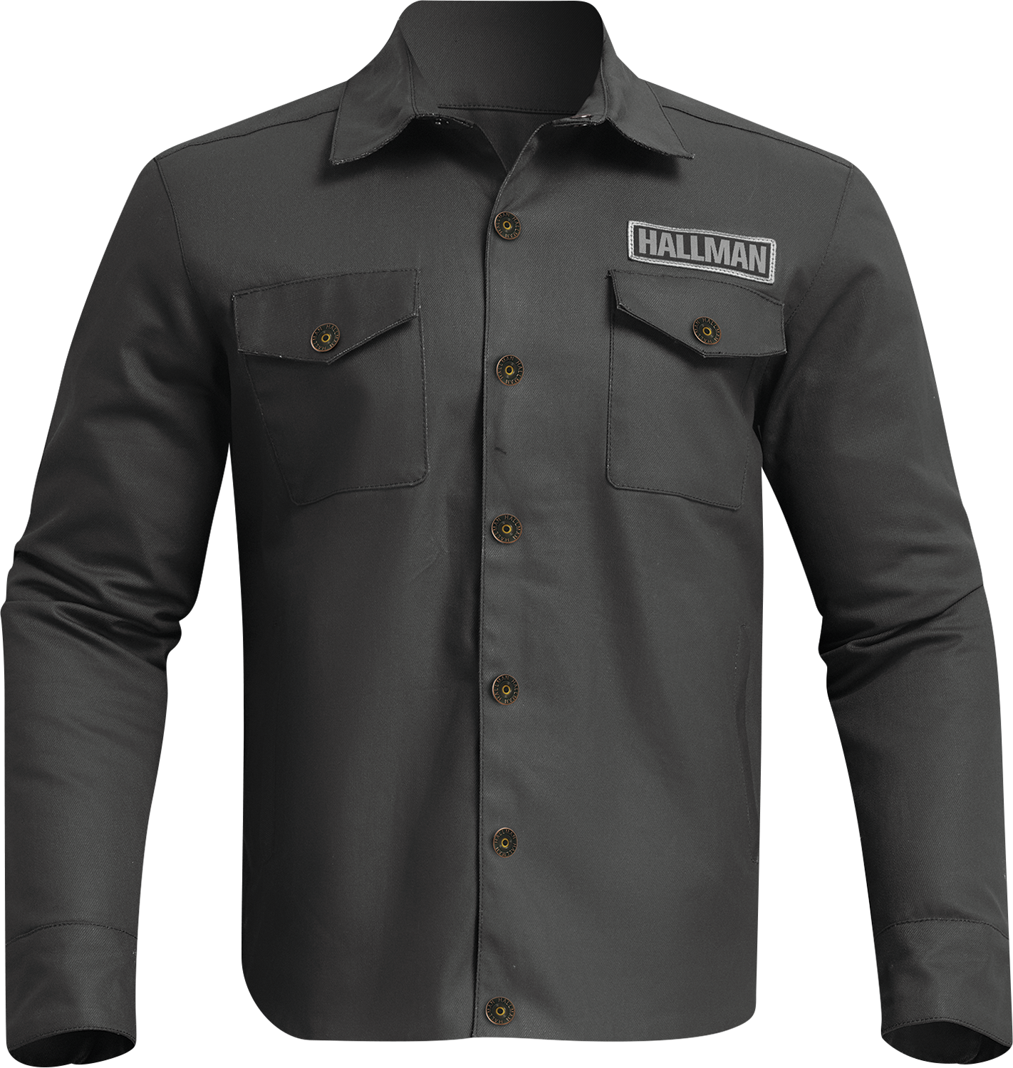 THOR, THOR Hallman Lite Jacket - Black, Small - Durable Waxed Cotton with Zipper and Button Closures