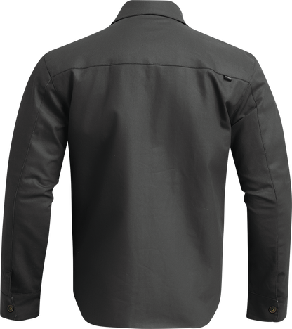 THOR, THOR Hallman Lite Jacket - Black, Small - Durable Waxed Cotton with Zipper and Button Closures
