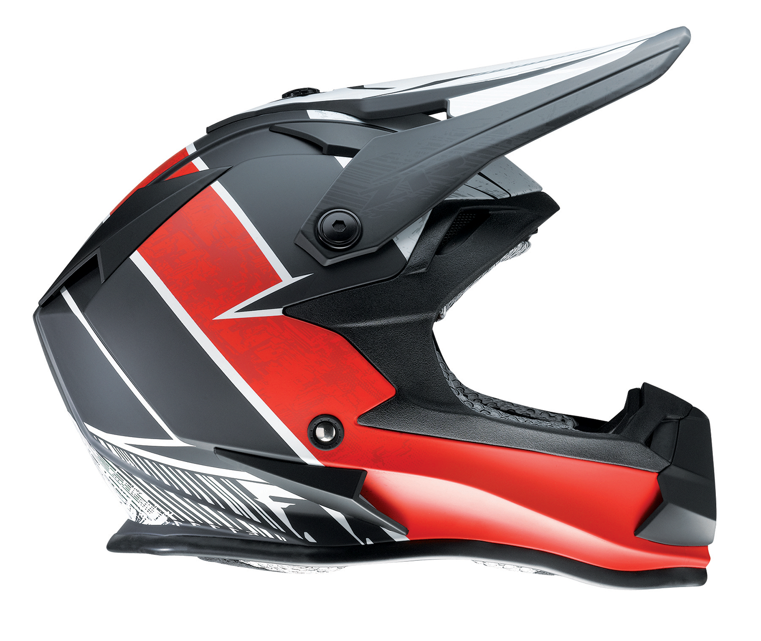 Z1R, Z1R Youth F.I. Helmet - Fractal Matte Black/Red, MIPS® Technology, Size Medium (0111-1518)