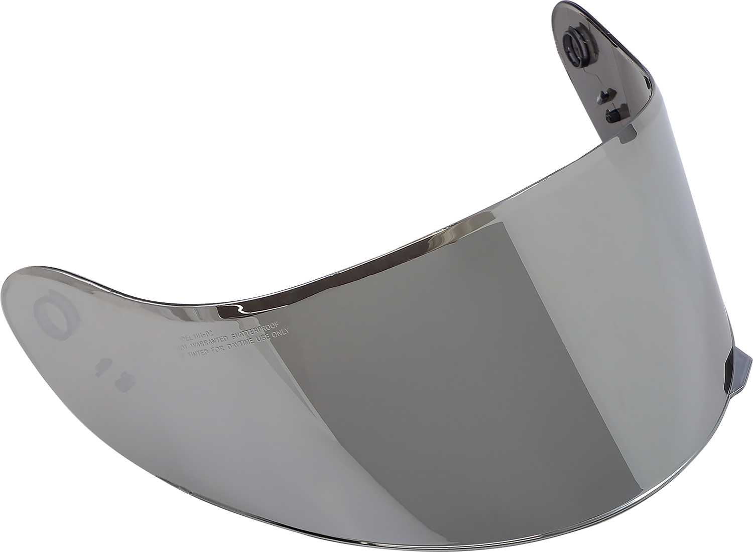 Z1R Youth Warrant Mirror Shield part 0130-1006 showing a clear, reflective motorcycle shield with mounting hardware.