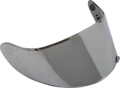 Z1R Youth Warrant Mirror Shield part 0130-1006 showing a clear, reflective motorcycle shield with mounting hardware.