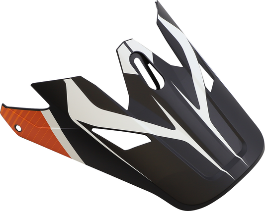 Z1R Rise Visor Kit in Flame Orange for Z1R Rise helmets, showing the bright orange tinted visor with mounting hardware.