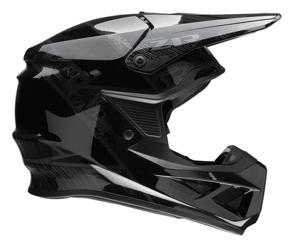 Z1R F.I. Stealth Medium helmet with fractal design and MIPS® safety system, shown from side angle.