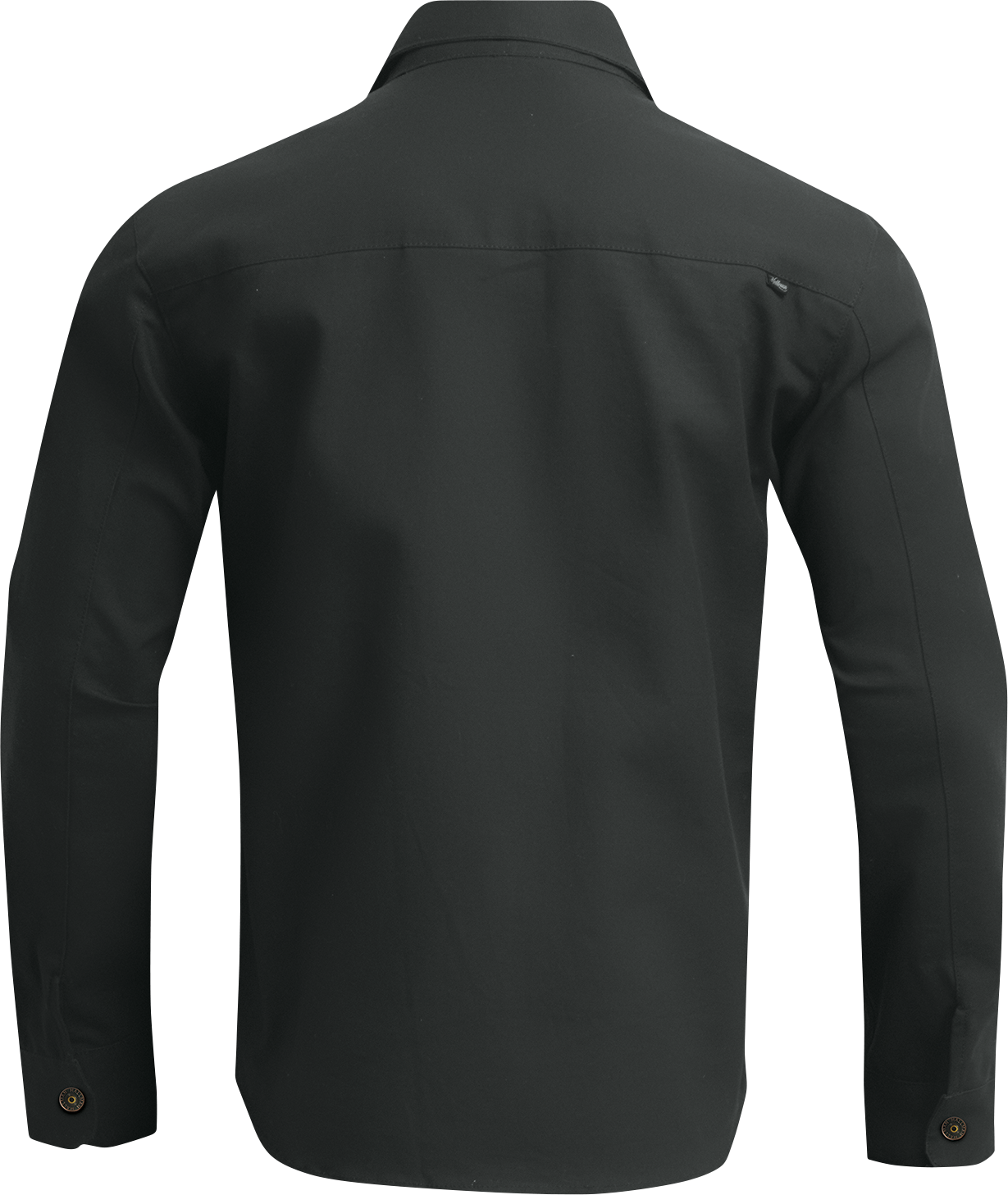 Black THOR Hallman Over Shirt made of durable cotton canvas in size XL, featuring a rugged, casual fit.