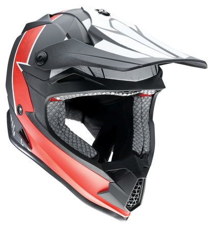 Z1R, Z1R Youth F.I. Helmet - Fractal Matte Black/Red, MIPS® Technology, Size Medium (0111-1518)