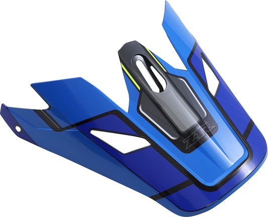 Blue and Hi-Viz Z1R Rise Visor Kit for Z1R Rise helmets, shown in a clear image with reflective and tinted features