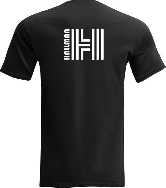 THOR, THOR Hallman Legacy T-Shirt in Black and Heather Graphite – 2XL, Part Number 3030-22669