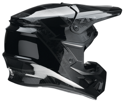 Z1R F.I. Fractal MIPS off-road full face helmet in stealth color, large size, with ventilation and aerodynamic design.