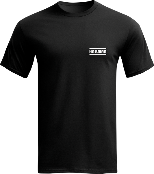 THOR, THOR Hallman Legacy T-Shirt - Black, Heather Graphite - Small, 100% Cotton & Polyester Blend